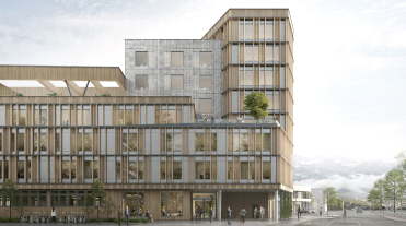 Architecture Gebäude von außen mit Begrünung